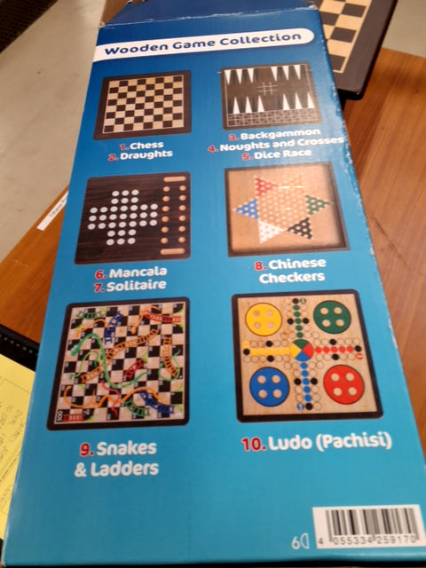 Wooden game collection